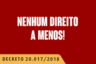 NENHUM DIREITO A MENOS