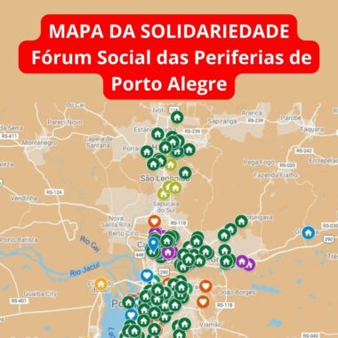 Mapa de Solidariedade - Fórum Social das Periferias de Porto Alegre
