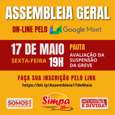 assembleia geral extraordinária 17MAIO