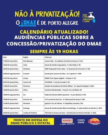 calendário atualizado
