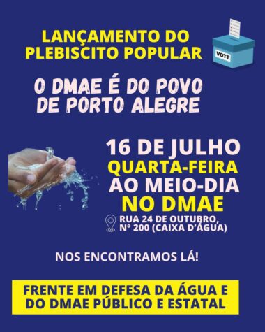 card lançamento do plebiscito