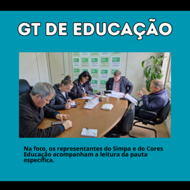 Na foto, os representantes do Simpa e do Cores Educação acompanham a leitura da pauta específica. (2)