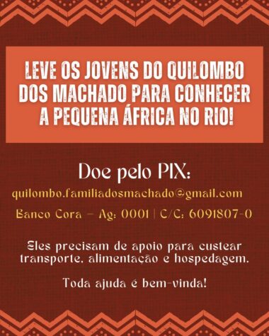 Leve as Crianças do Quilombo dos Machado para Conhecer a Pequena África no Rio! (1)