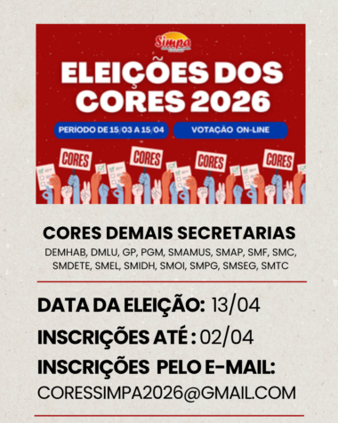 CORES demais secretarias