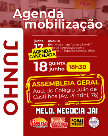 Agenda de Mobilização - atualizar