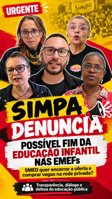 Cartaz Urgente pela Educação Infantil